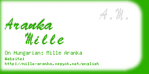 aranka mille business card